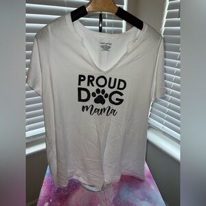 Lane Bryant Proud Dog Mom top size 14/16 used once. A bit of sparkles on words